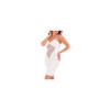 Robe décollectée blanche Emilia 